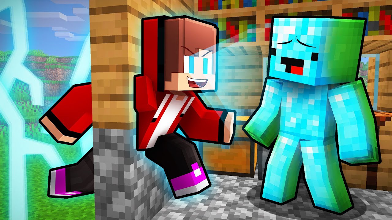 Mikey and JJ Got SUPER POWER in Minecraft (Maizen)