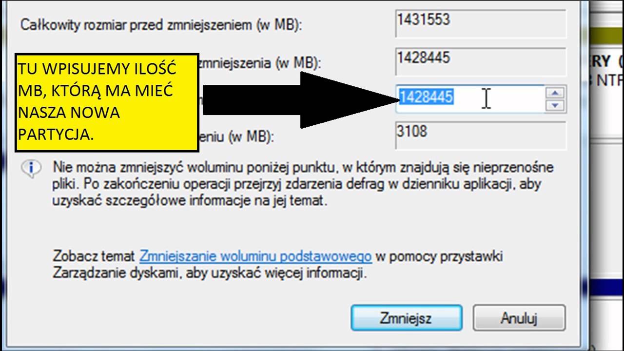 Jak podzielić dysk na partycje w Windows 7