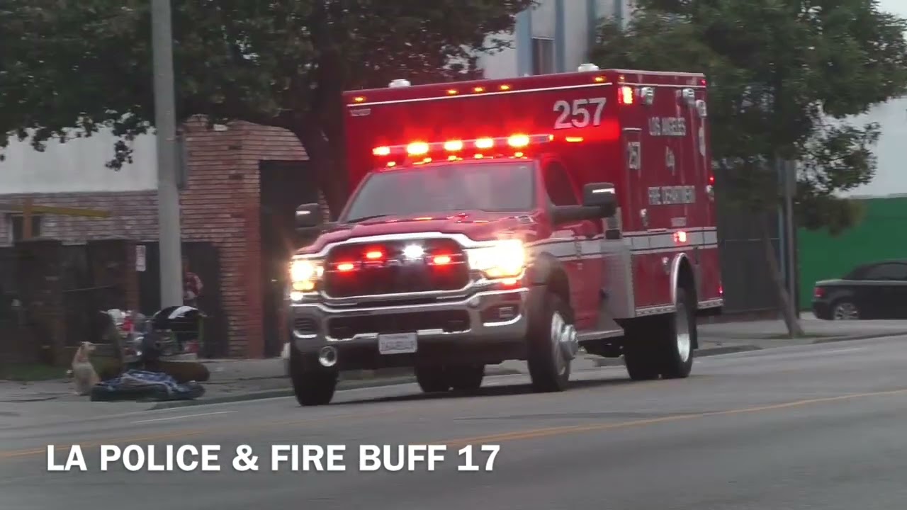 LAFD rescue 257 transporting 