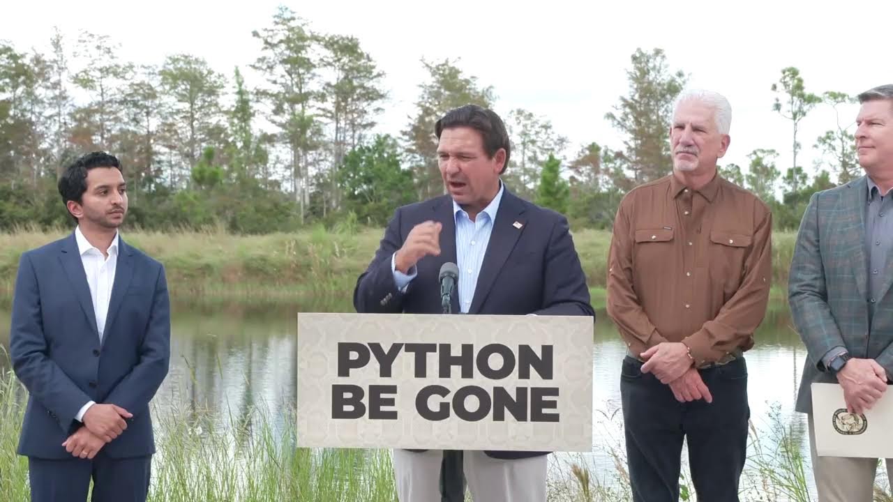 Governor DeSantis Highlights New Success in Removing Invasive Pythons from the Everglades