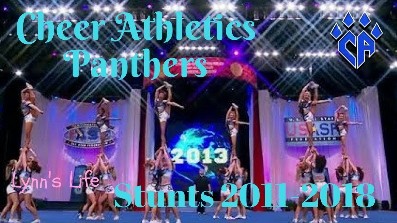 Cheer Athletics Panthers Stunts Evolution 2011-2018
