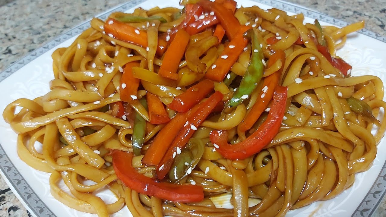 طريقة عمل نودلز بالخضار زي بتاع المطاعم