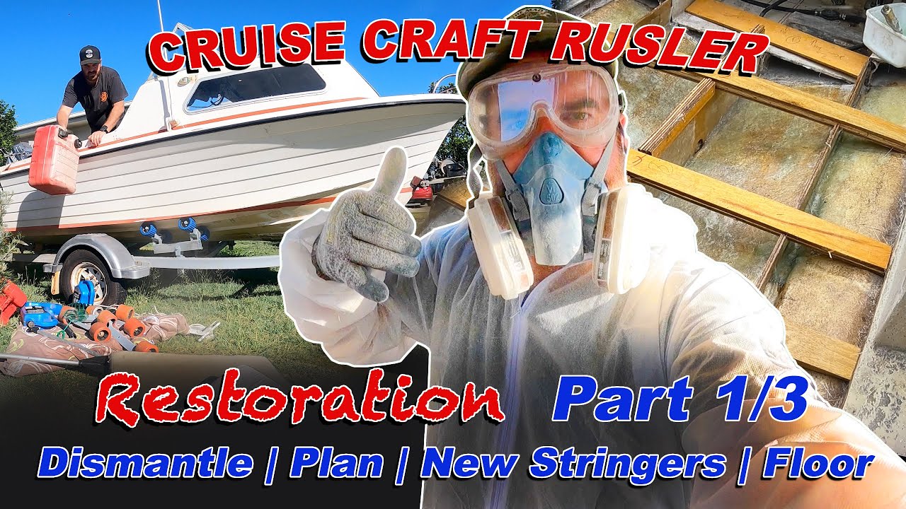 HALF CABIN BOAT RESTORATION | Dismatel | Plan | New Stringers | Floor | PART 1/3 | Ep 65