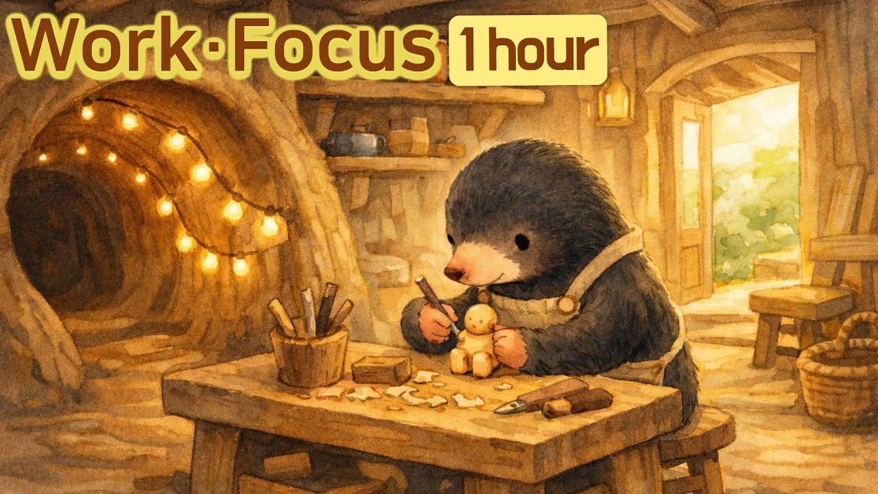 Sunny Day Focus ☀️🪵 | Cozy Lo-fi for Deep Work, Craft & Calm Concentration
