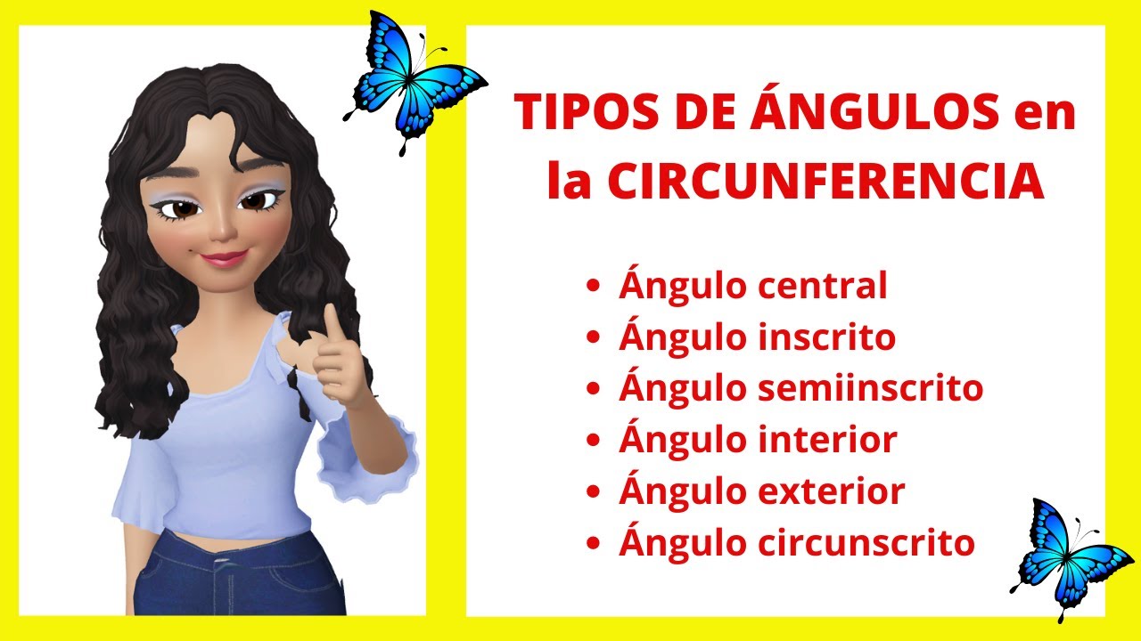 TIPOS de ÁNGULOS en la CIRCUNFERENCIA