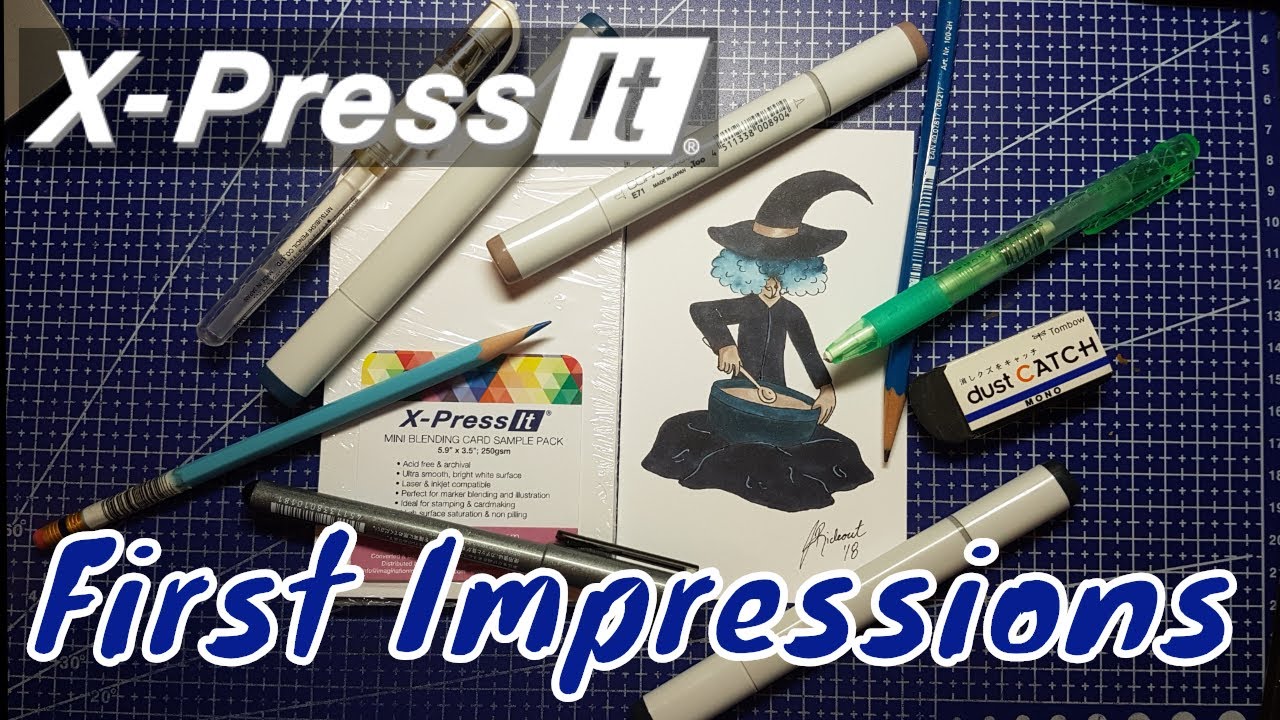 X-PressIt Blending Card First Impresions Review October Copic Colors