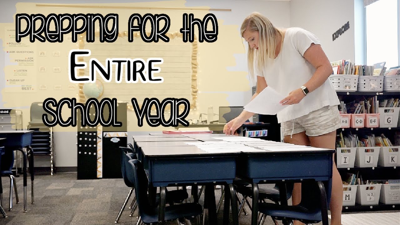 Prepping for the ENTIRE School Year! // FIRST GRADE TEACHER VLOG