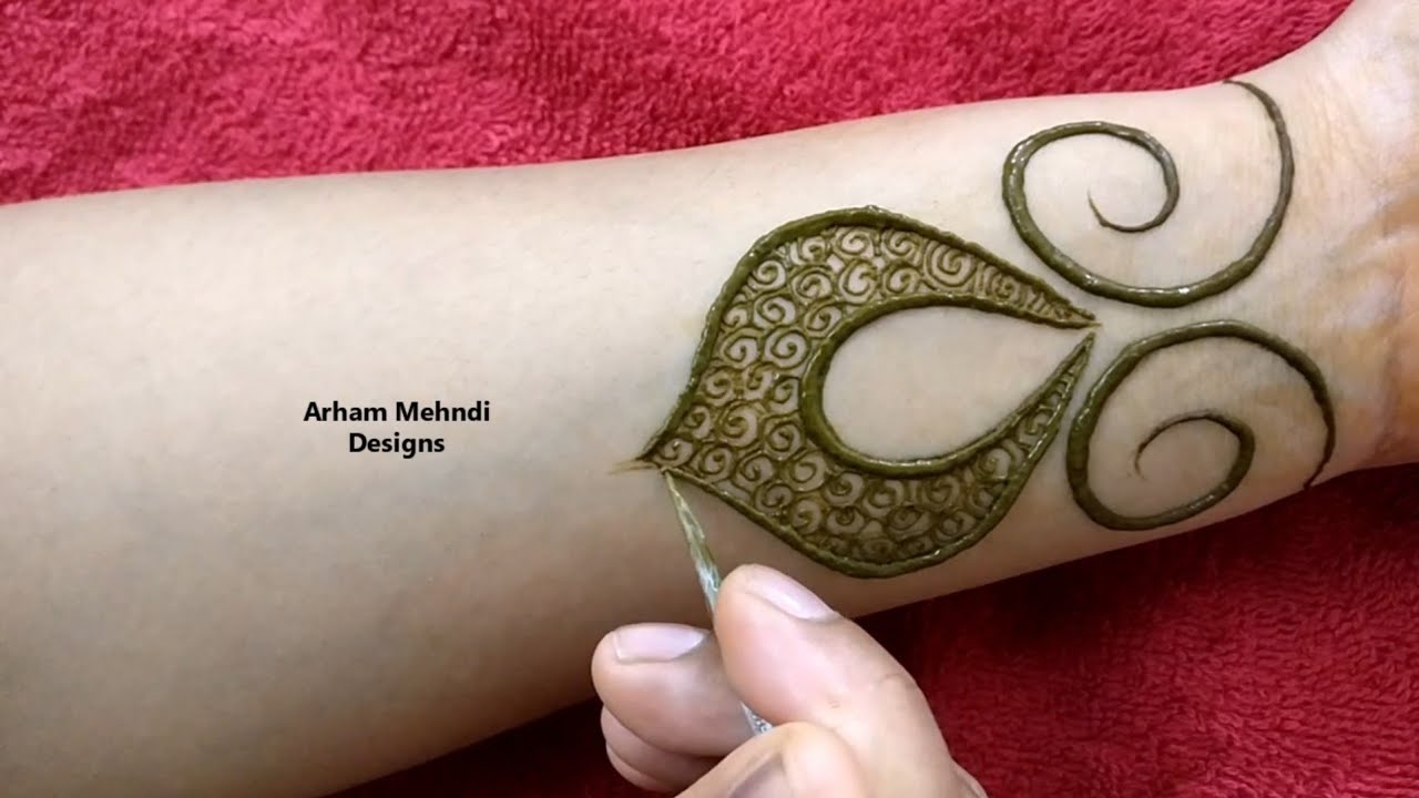 New Stylish and Easy Mehndi Design for Front Hand || Arham Mehndi Designs