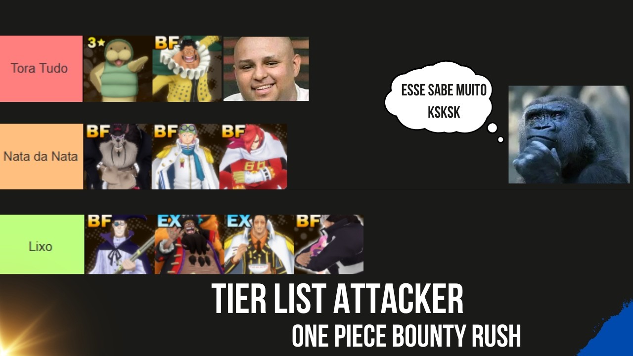 Tier List dos MELHORES ATTACKERS – One Piece Bounty Rush