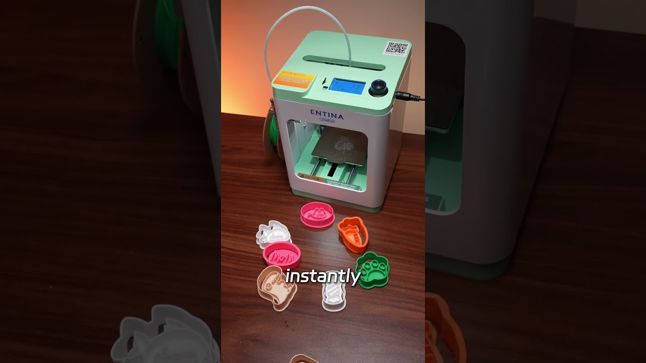 🍪It&rsquo;s so fun to design your own 3D printed cookie cutters! entina3d #3d #3dprinting #cookie #diy