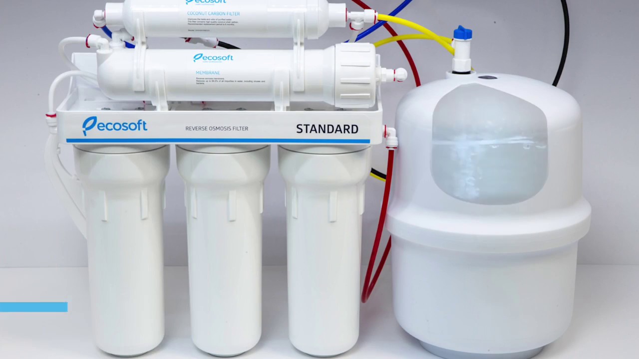 Установка обратного осмоса Ecosoft Standard MO550ECOST ➤ Как установить фильтр для воды