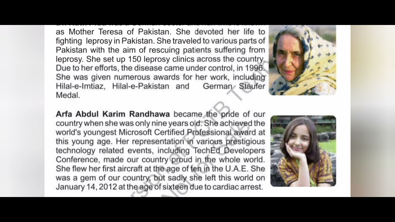 Class 5th English unit 3 women as role model.