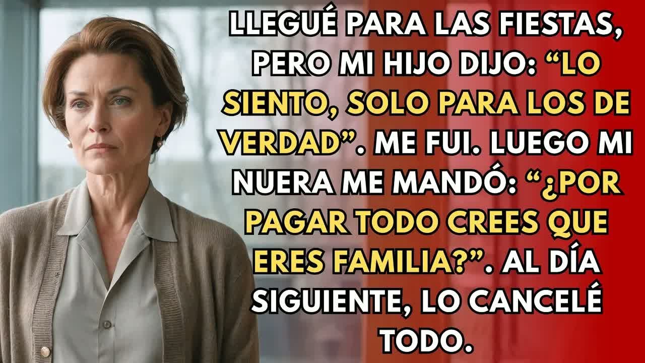 Llegué Para Las Fiestas, Pero Mi Hijo Dijo： “Lo Siento, Solo Para Los De Verdad”… Así Que Me Fui