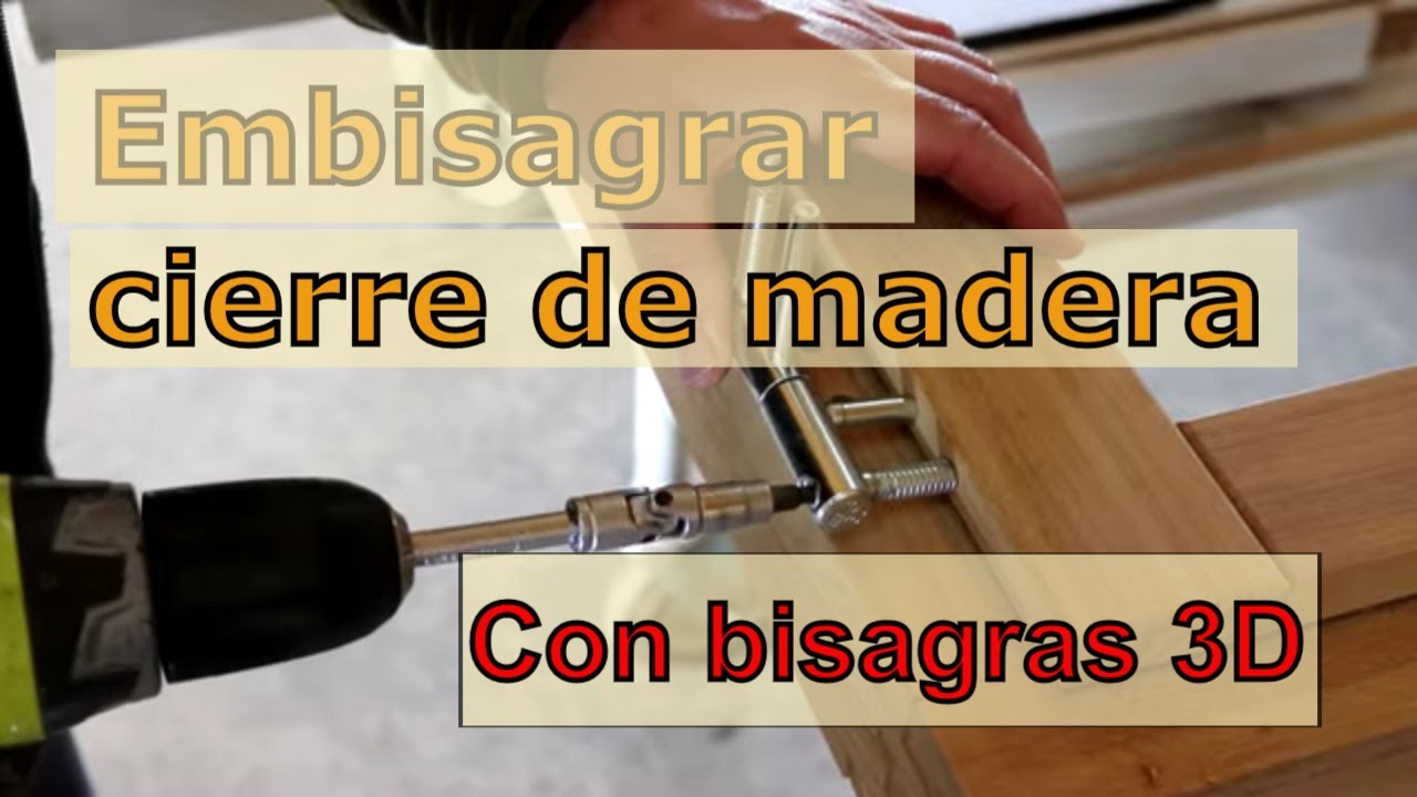 Embisagrar cierre de madera con bisagras 3d con regulación