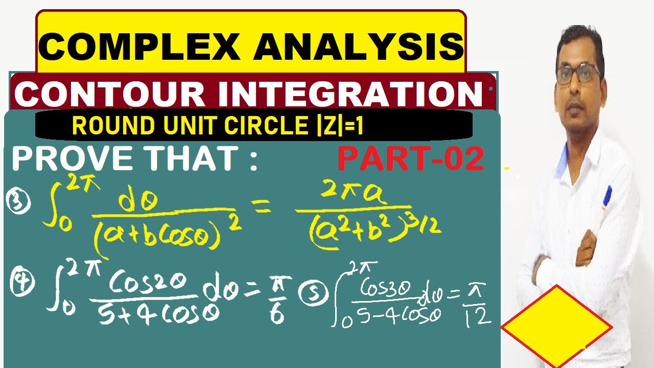 #14 Integration round unit circle of 1/(a+bcosx)^2  | Contour integration cos2x/(5+4cosx)