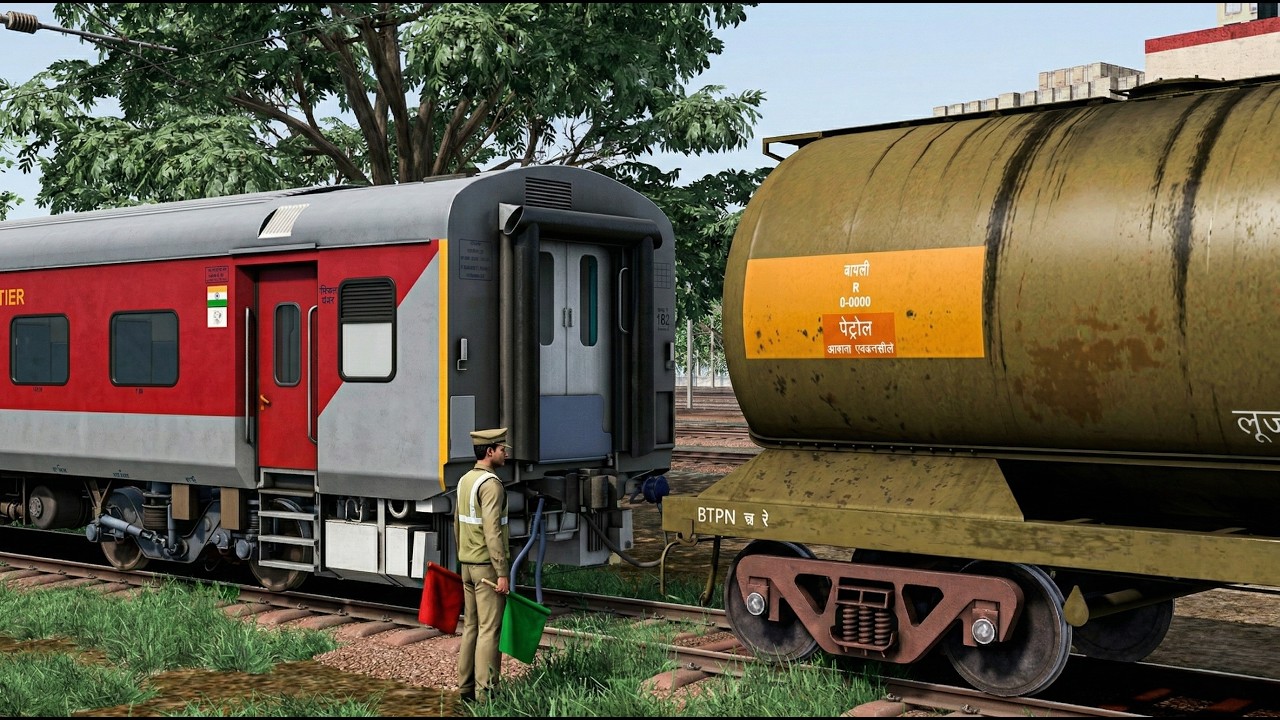 DANGEROUS COUPLING! LHB Coach Coupling BTPN Petrol Wagon ⛽🔥Railworks | Indian Train Simulator 2026