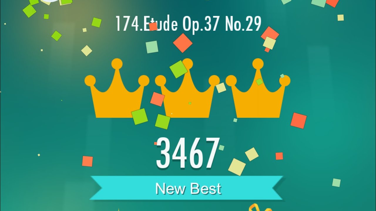 Piano Tiles 2 - Etude Op.37 No.29 - 3467 (2 revives)