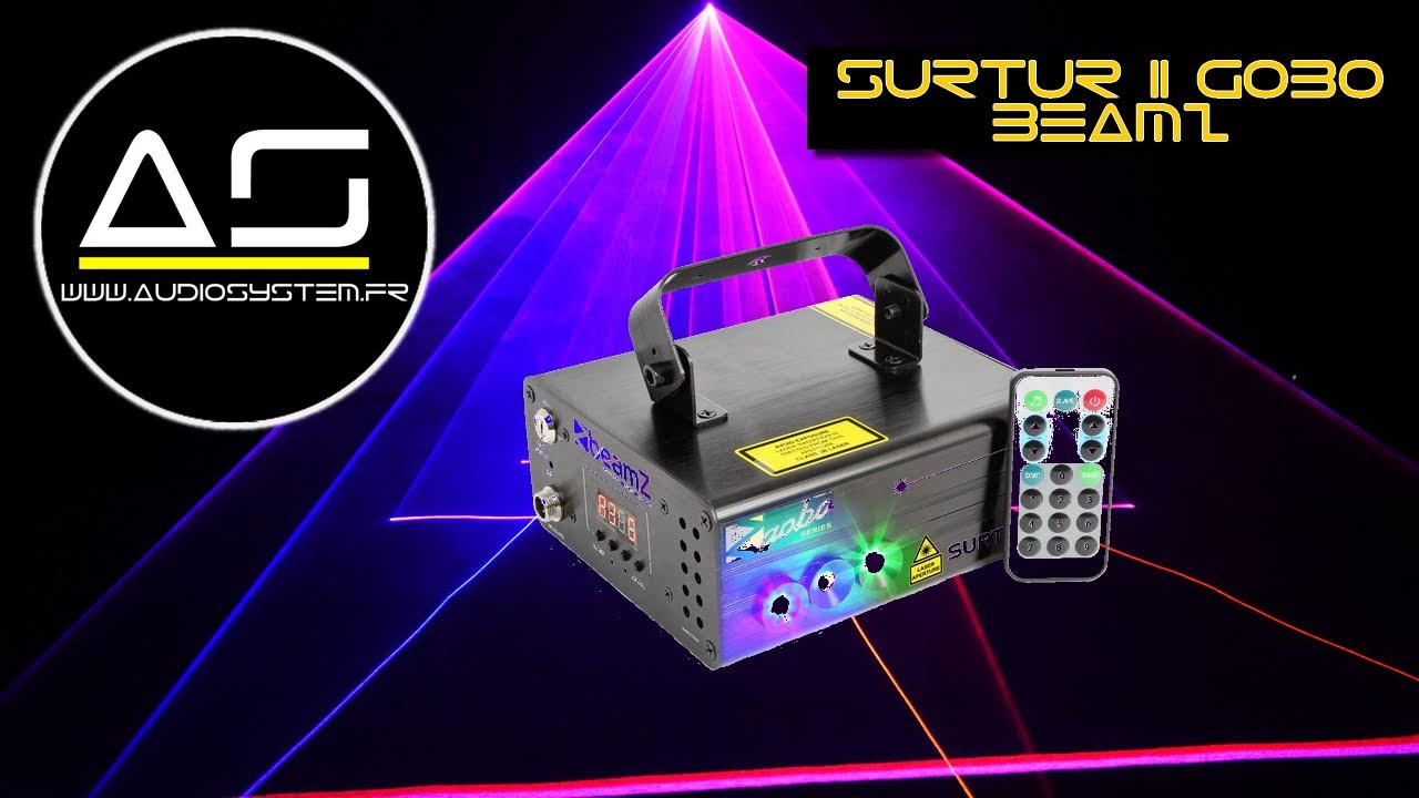 Jeux de lumière Effet Laser Déco SURTUR II RG GOBO BeamZ