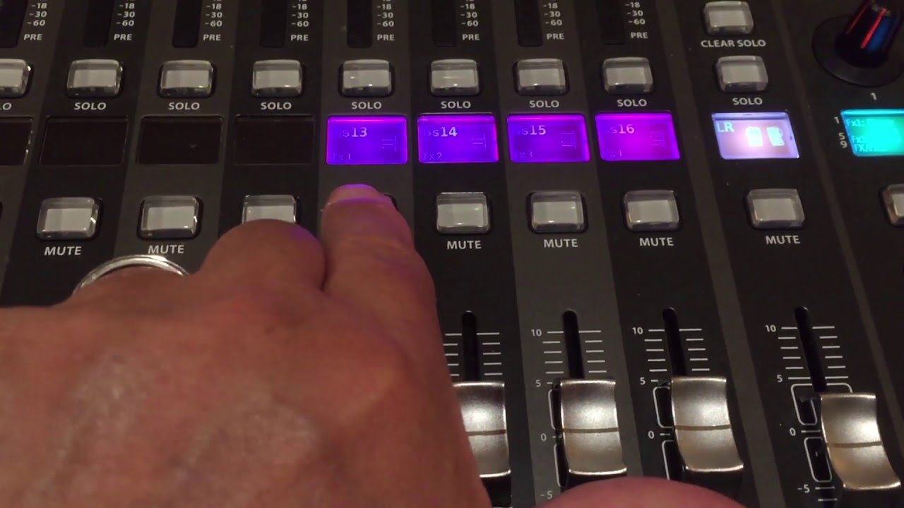 17 - Behringer X32 - VIDEO - 160321-02 - FX - Routing FX into a Sub-Group - Monitor - Matrix