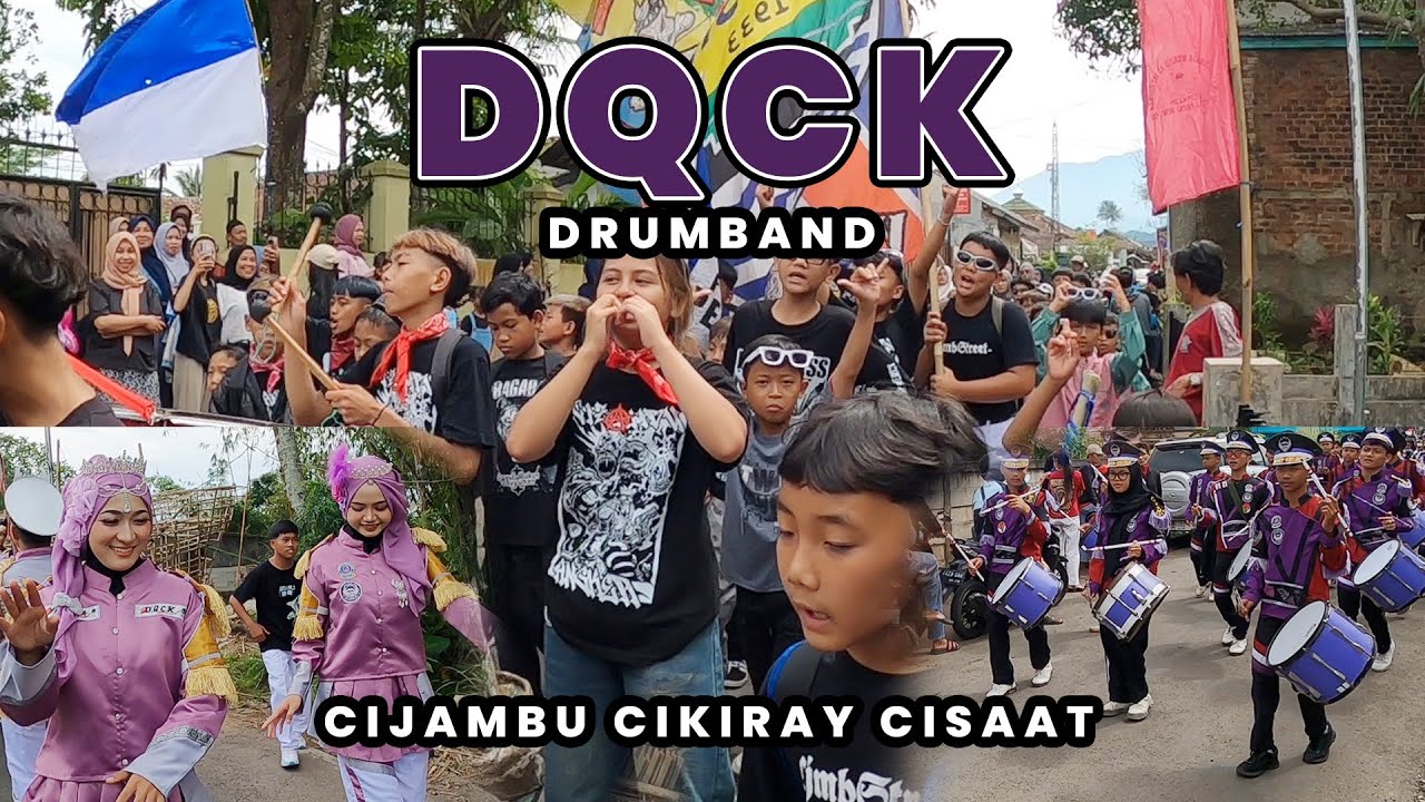 Drumband DQCK PAWAI CIJAMBU CIKIRAY CISAAT Meriah Penonton banyak Yel Yell PERSIB Mayoret Gareulis