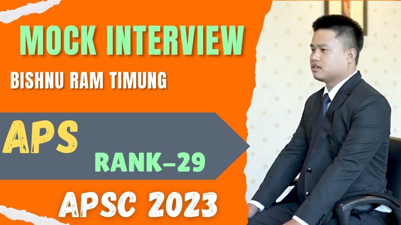 Bishnu Ram Timung, APS, Rank-29 | APSC CCE 2023 | Mock Interview | Ajmal IAS Academy