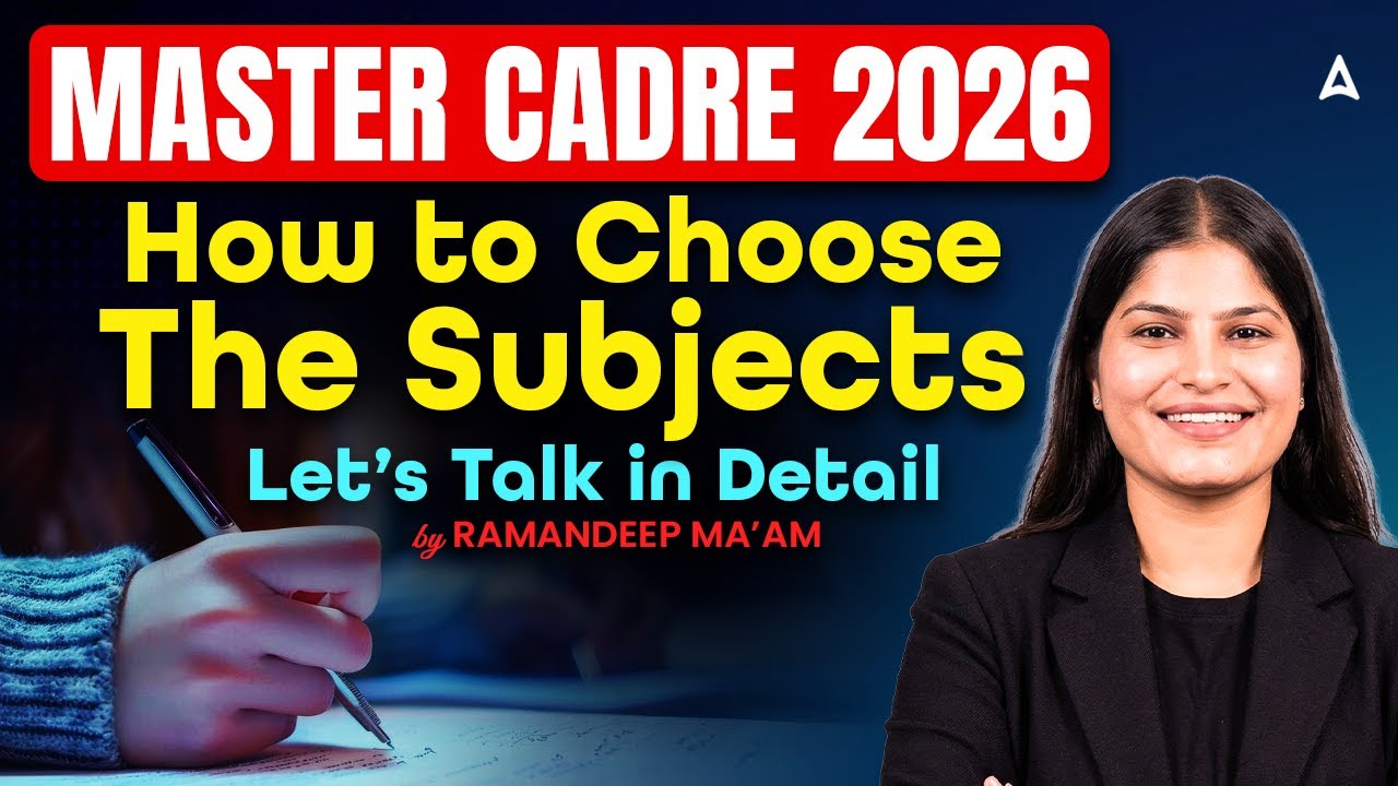 Master Cadre Subject Combination 2026 | How to Choose the Subjects | By Ramandeep Mam