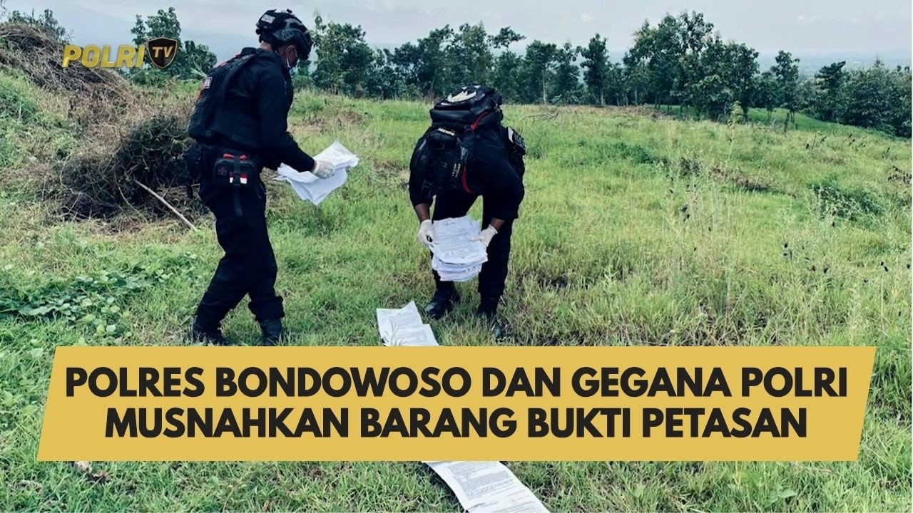 PEMUSNAHAN BARANG BUKTI PETASAN, POLRES BONDOWOSO BERSAMA GEGANA