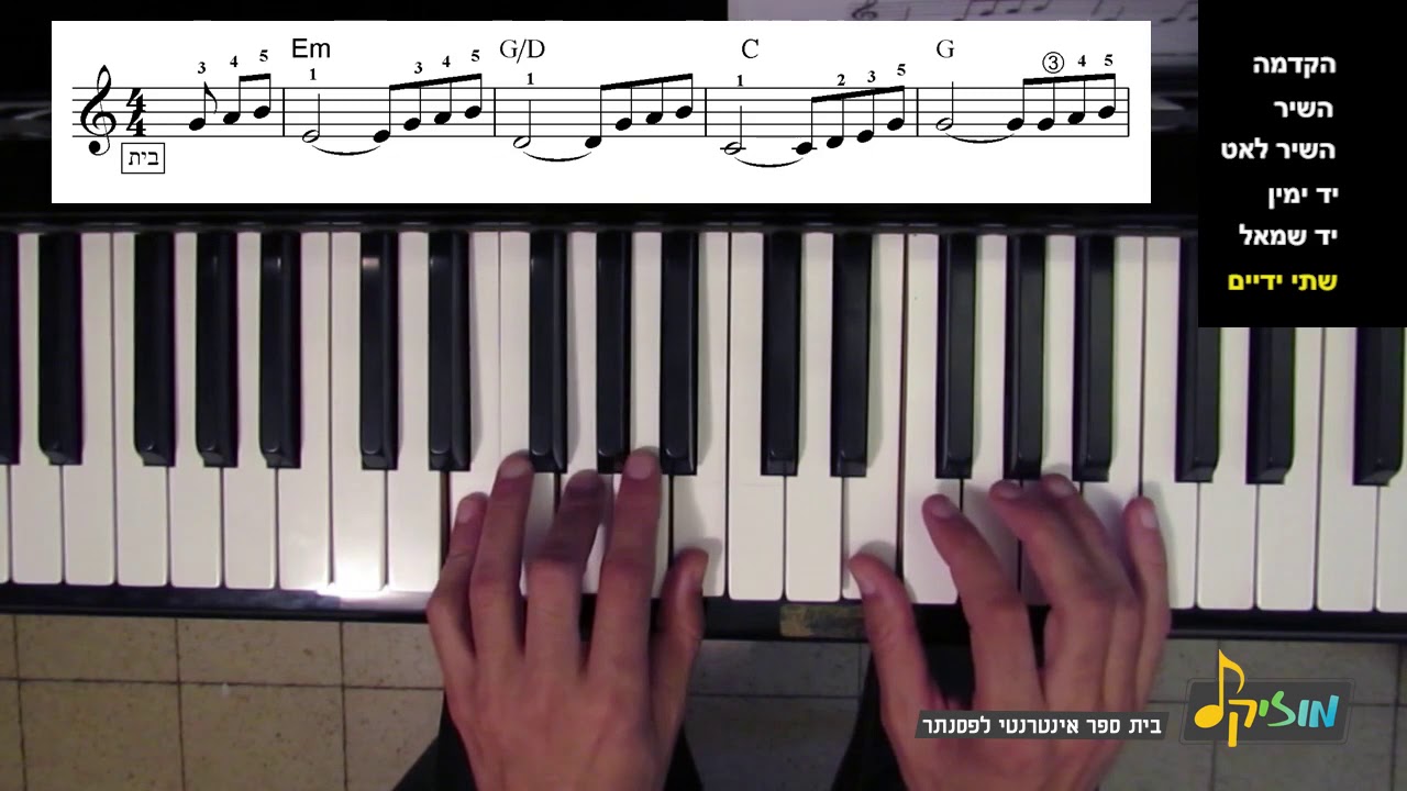 ואיך שלא | אריאל זילבר | לימוד נגינה בפסנתר למתחילים -  מעודכן