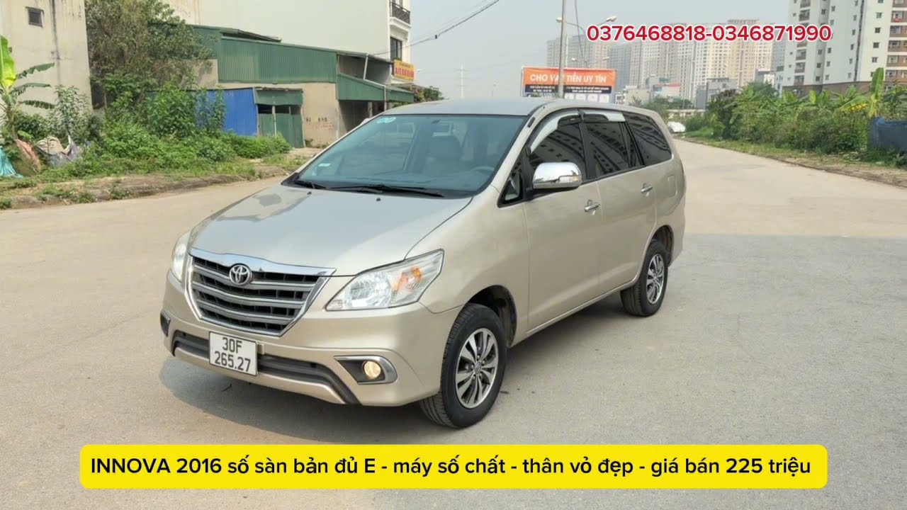 Toyota INNOVA 2016 số sàn bản đủ E - giá 225 triệu-0376468818-0346871990