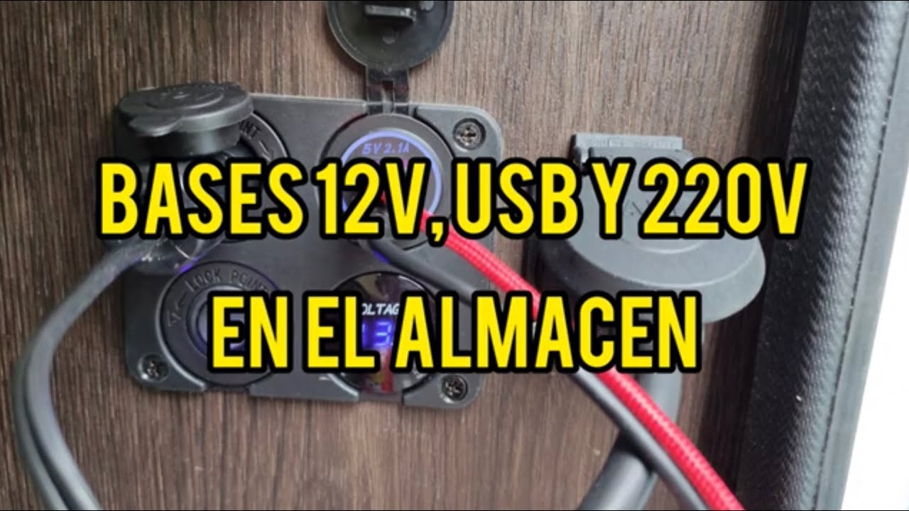 @ORCAISCA ¿Cómo Instalar tomas de 12v, USB y 220v en el almacén y bajo el chasis?