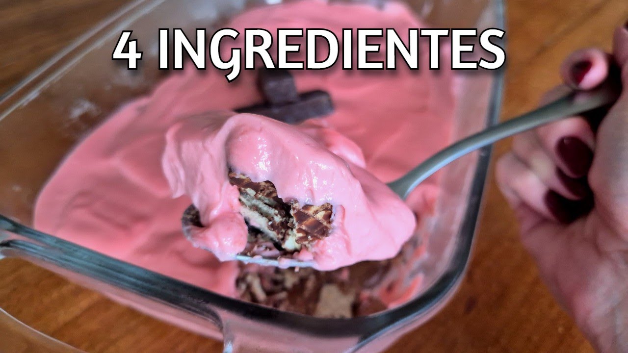 SOBREMESA com 4 ingredientes - Simples, barata e pronta em minutos!