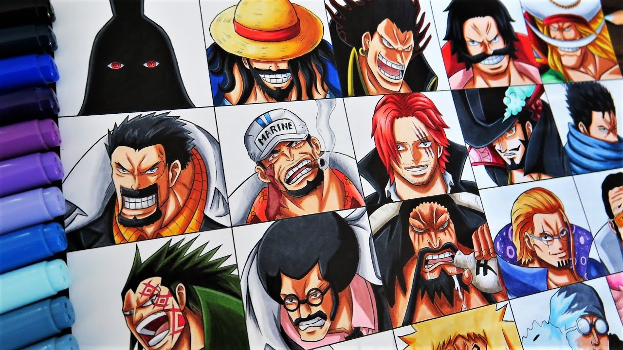 Drawing Top 20 Strongest One Piece Characters