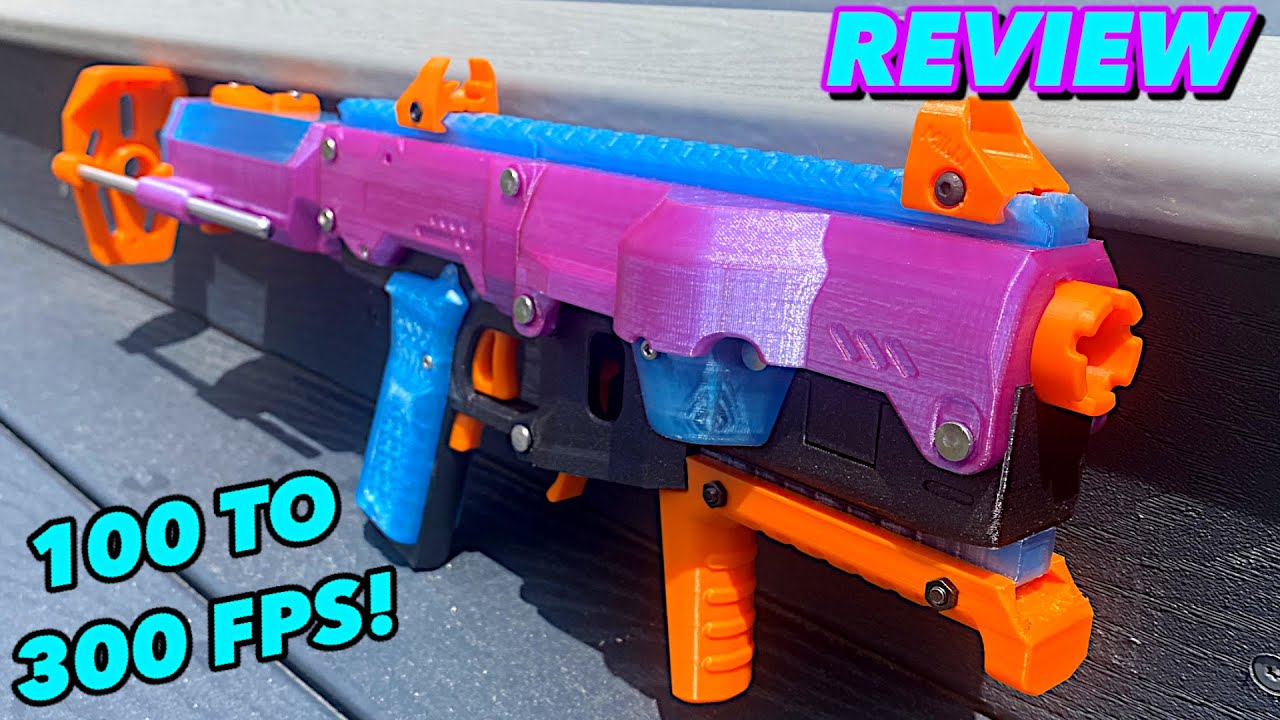 [REVIEW] PROTEAN The Perfect Nerf Flywheel Blaster? (A Modular Takedown 3D Printed Blaster)