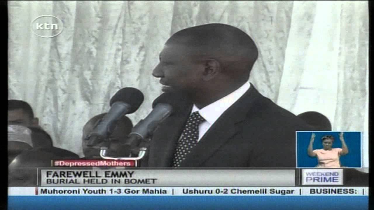 Leaders put aside their political differences and pay glowing tribute to Emmy Ruto