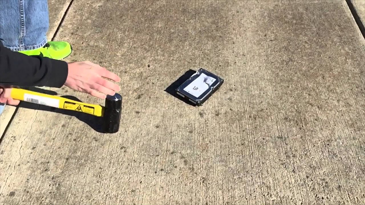 smashing bad hard drives