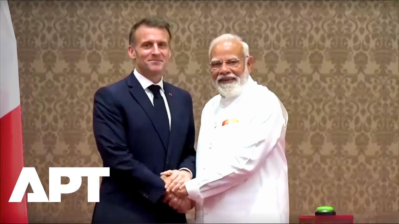 Макрон и Моди торжественно открыли сборочную линию вертолетов Индия-Франция в Мумбаи | APT