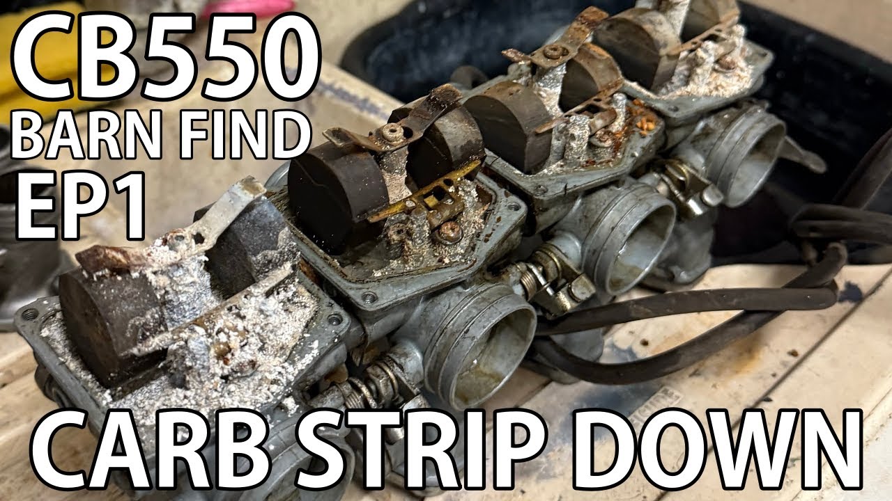 Episode 1 - Honda CB550 Barn Find Project (Stripping The Carburettors)
