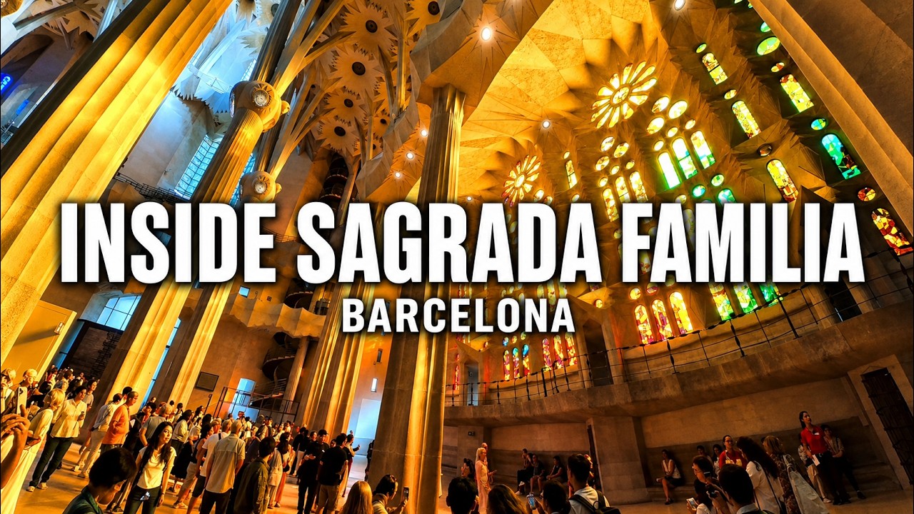 Inside Sagrada Familia Barcelona Spain Tour Of Gaudi’s Sagrada Família Passion Facade Afternoon Sun