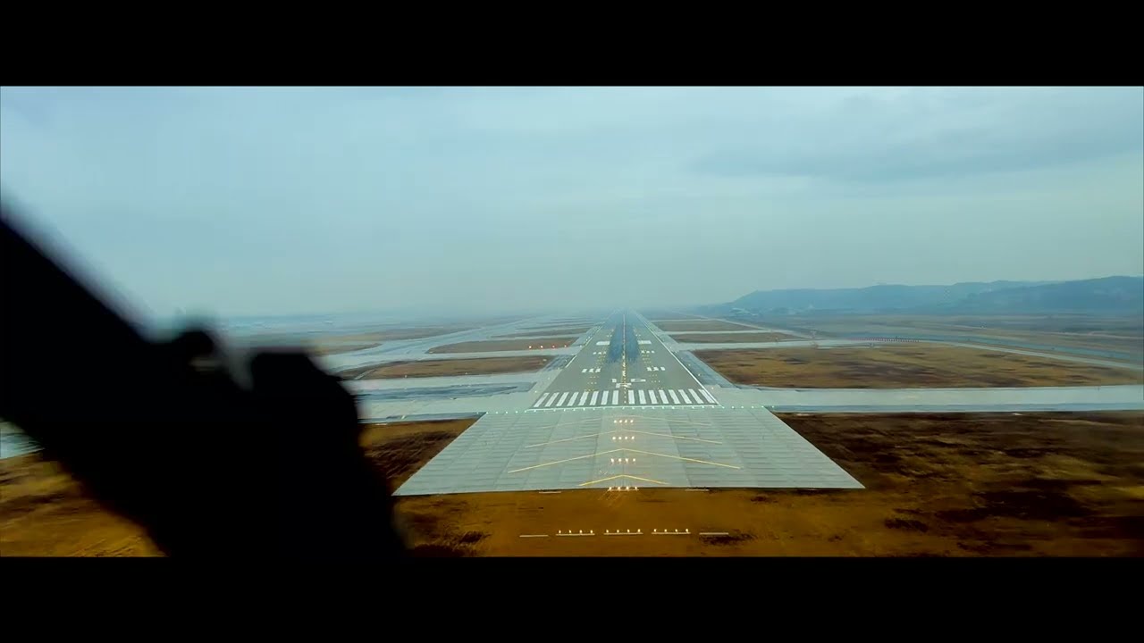 [4K COCKPIT LANDING] Gloomy Approach into Incheon International Airport | Pilot’s View