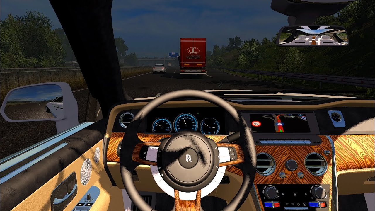 Rolls Royce Cullinan 2019 - Euro Truck Simulator 2 [Steering wheel gameplay]