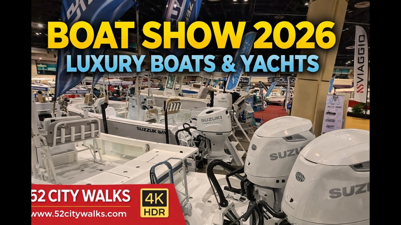 Orlando Boat Show Spring 2026 🚤 Luxury Boats, Yachts, Jet Skis & Fishing Boats | 4K OCCC Tour