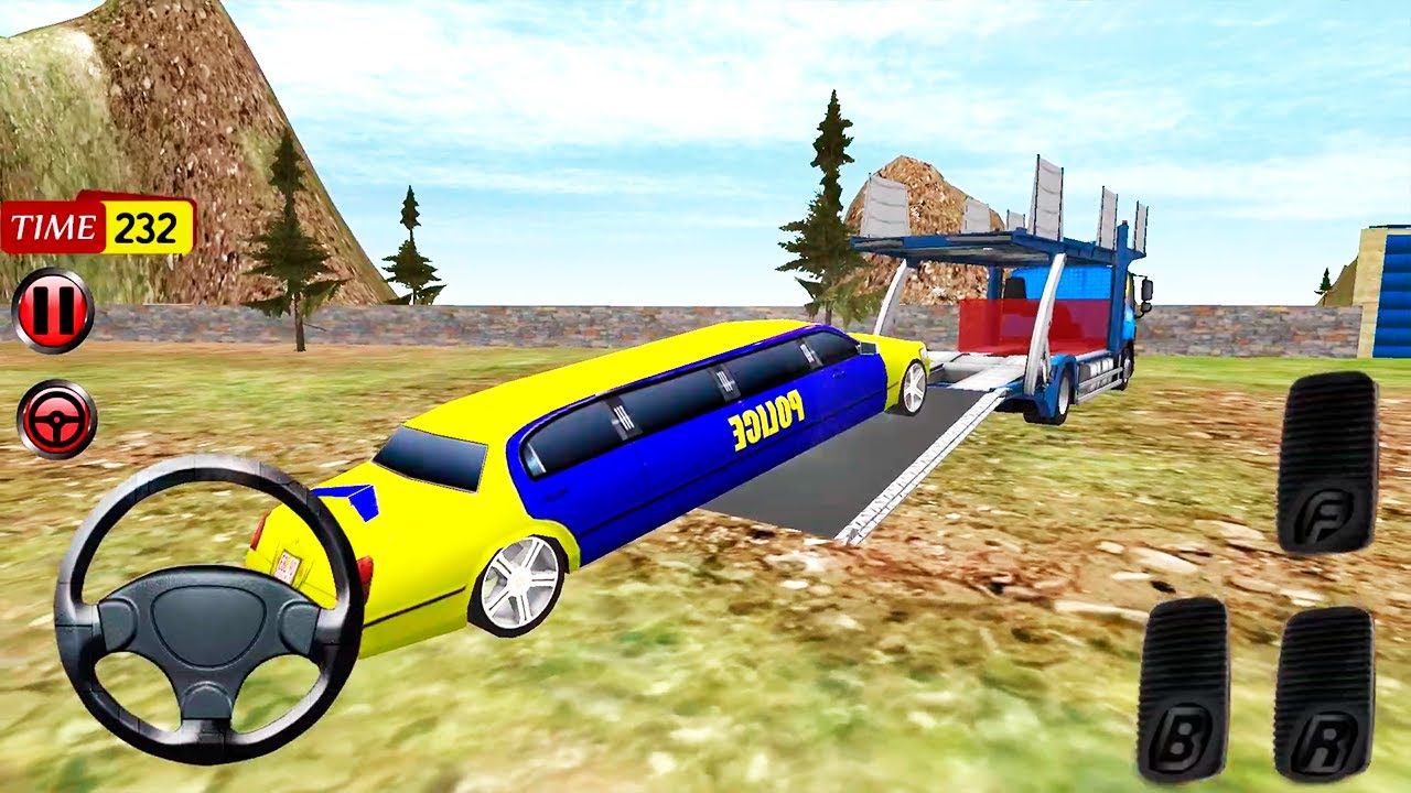 Police Car Offroad Transport Truck #13 Real Transport Police Cars 3D | Android GamePlay