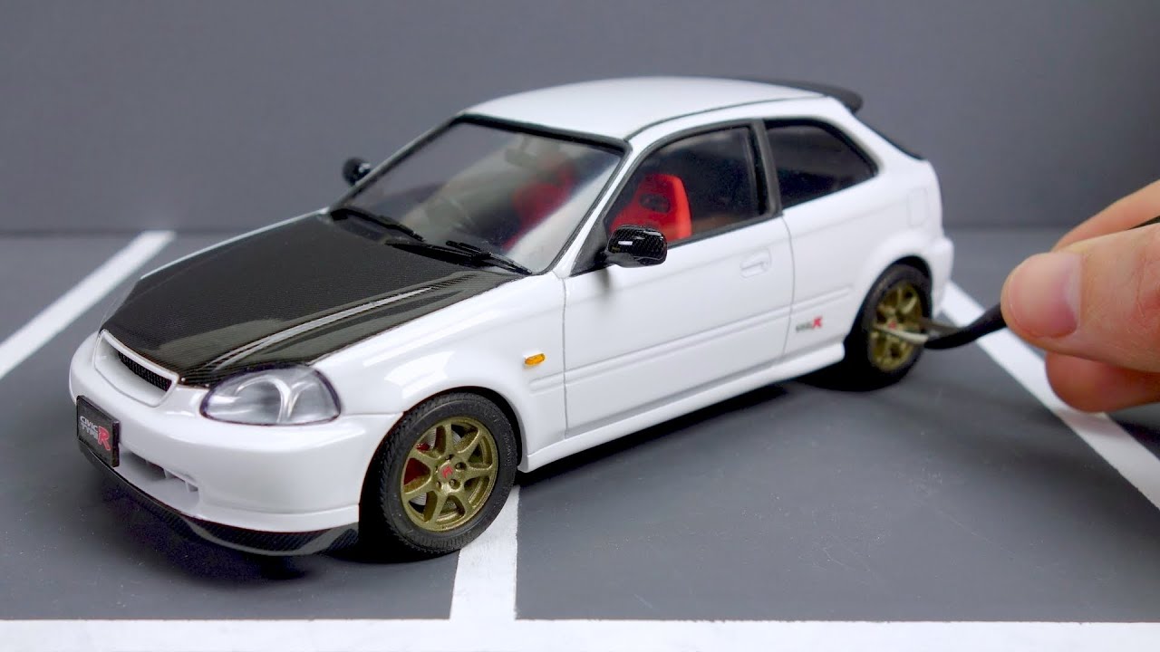 Honda Civic Type R Model Car Full Build Step by Step