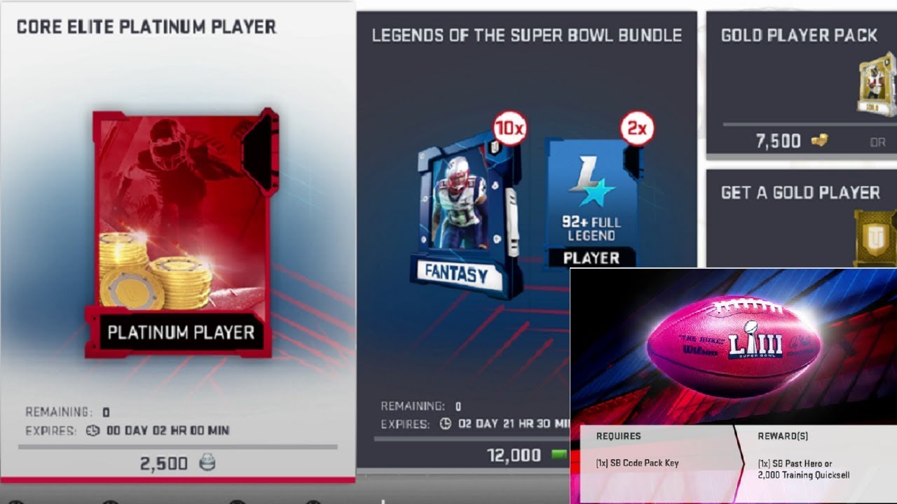 SUPER BOWL BLITZ PROMO IS HERE! CODE: 8017904578 PULLING PLATINUM PACKS AND BUNDLE! MADDEN 19