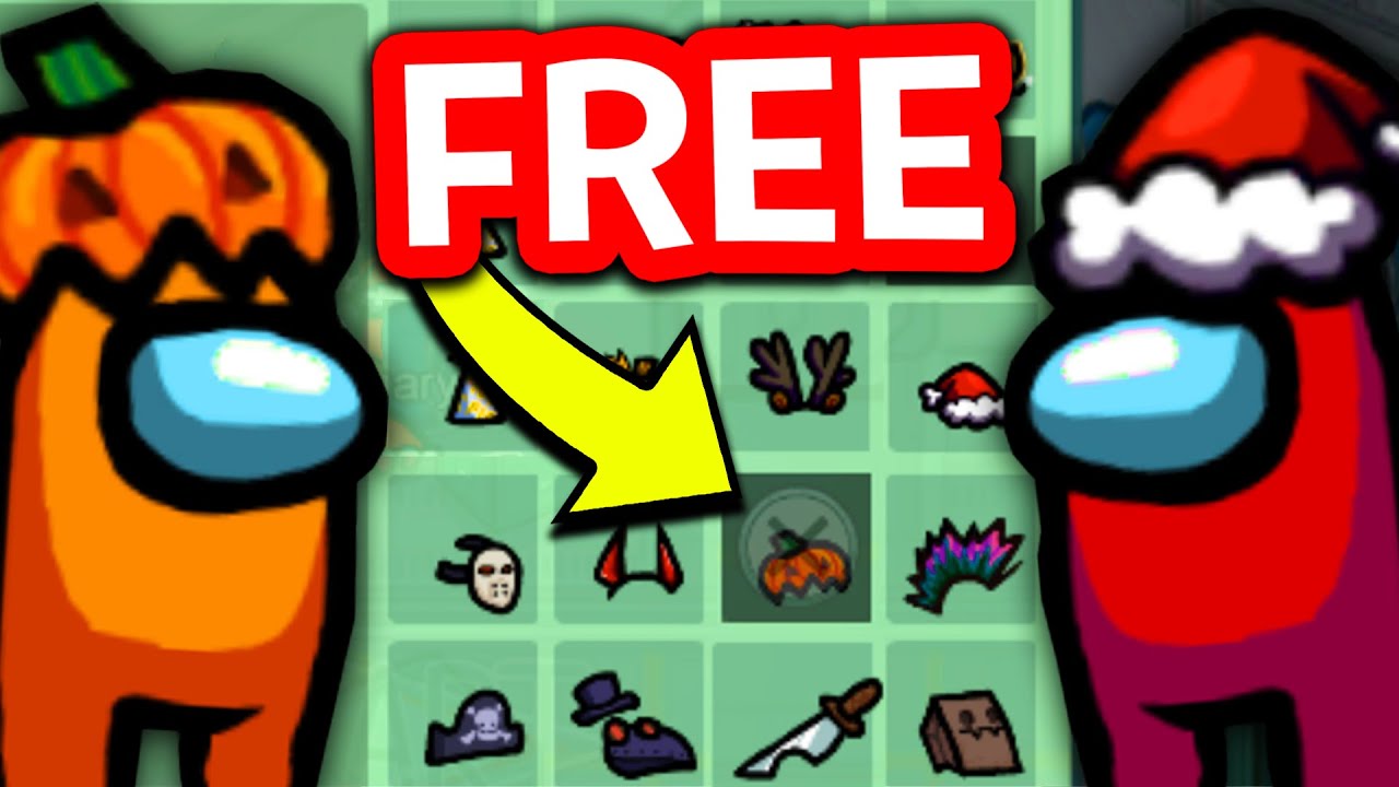 HOW TO GET FREE HALLOWEEN & CHRISTMAS SKINS & HATS IN AMONG US MOBILE! (iOS/ANDROID/PC)