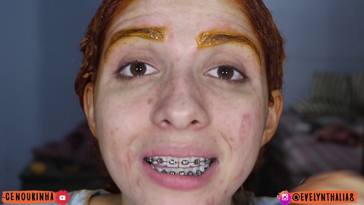 Pintando a sobrancelha