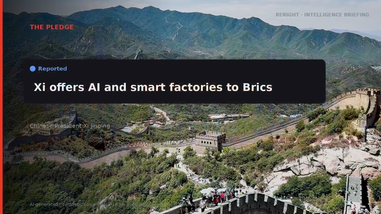 RERIGHT &middot; Chinese leader pledges to help Brics nations with AI and sma