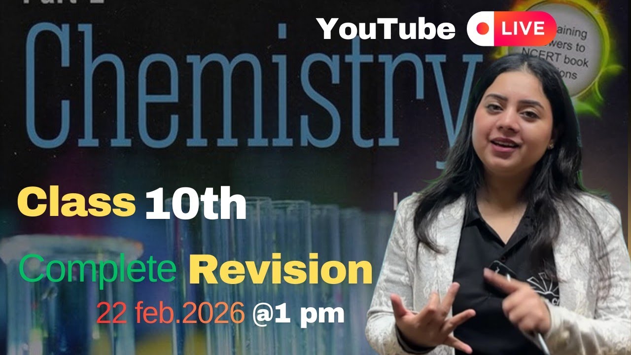 Live Class 10th Complete Chemistry Revision | Most Most Important Questions | Komal Sharma | Part_2 