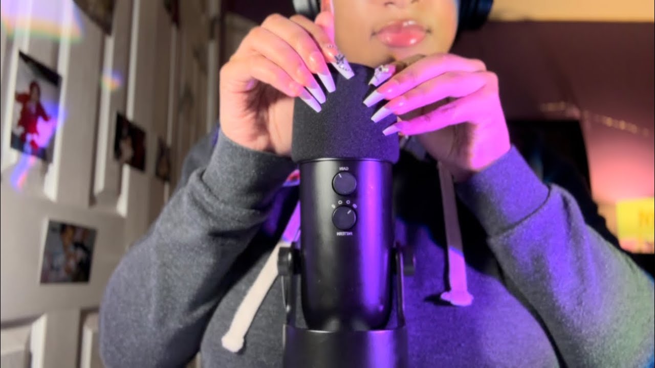 [ASMR] deep ear2ear foam cover scratching, melting your brain into relaxation 😌 #asmr