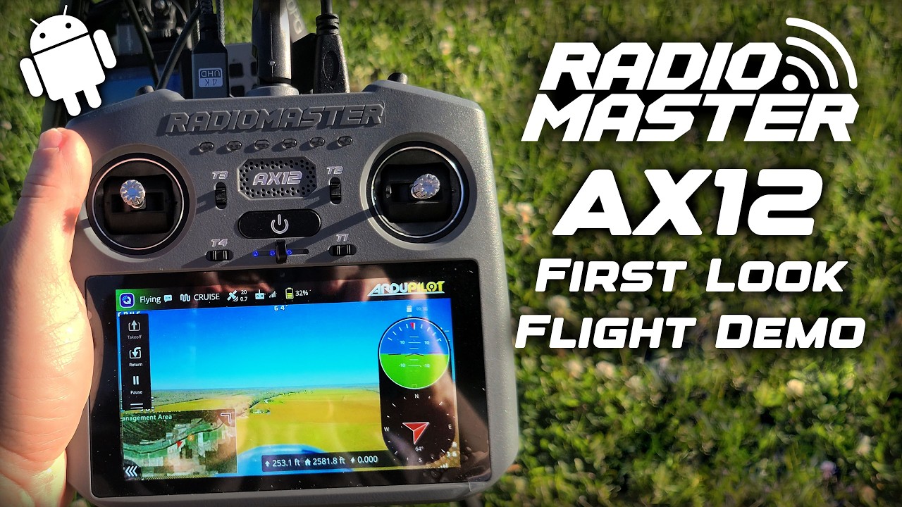 Первый взгляд и демонстрация Radiomaster AX12; работает на Android!